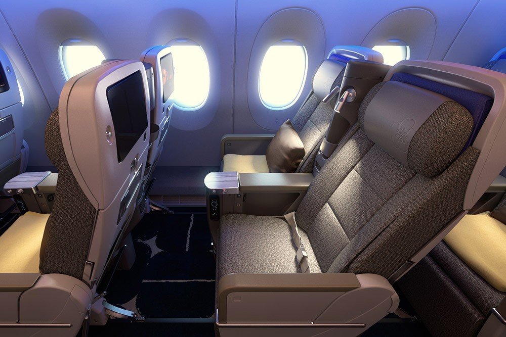 チャイナエアライン A350-900 プレミアムエコノミークラス(5)