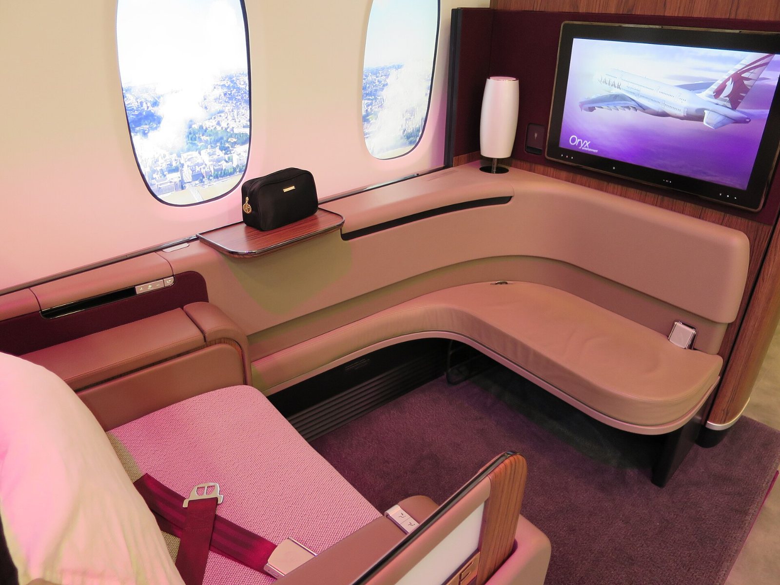 カタール航空 A380のファーストクラス