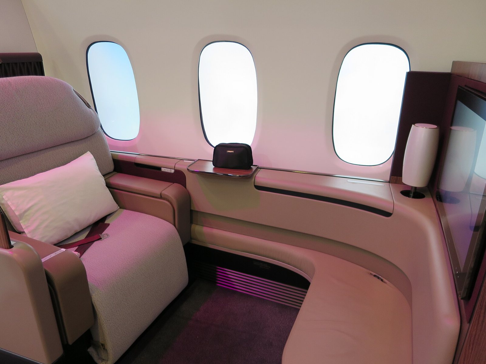 カタール航空 A380のファーストクラス