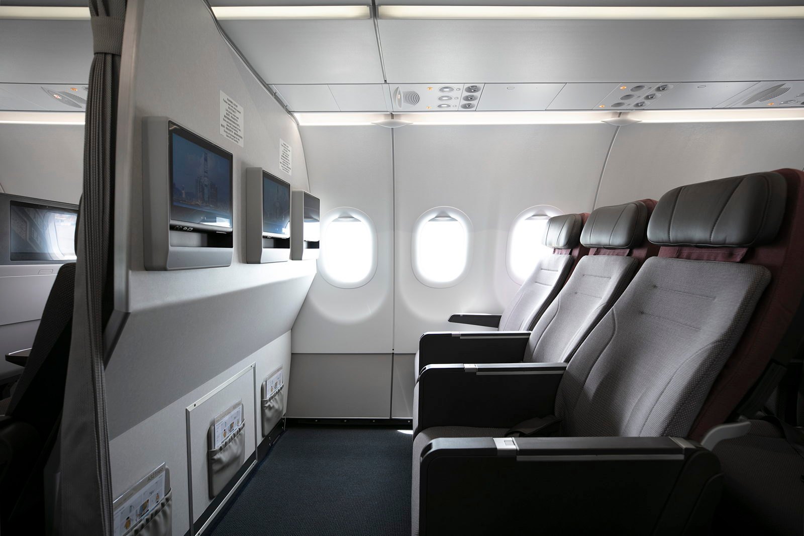 キャセイパシフィック A321neoのエコノミークラス