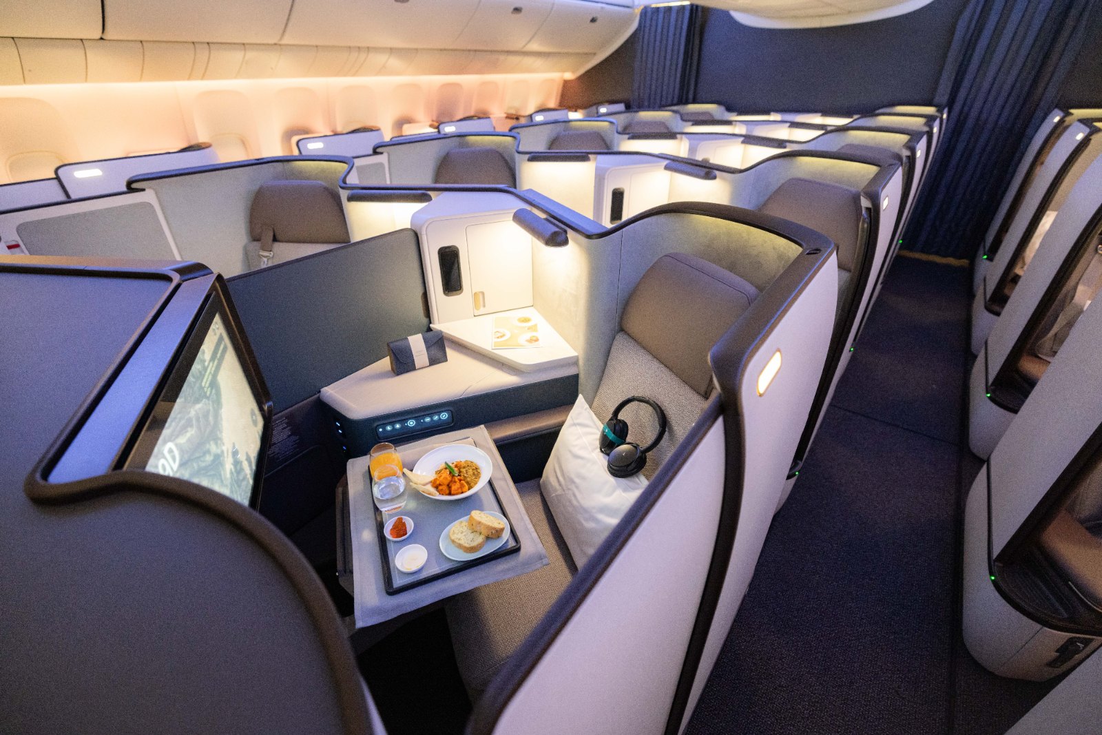 キャセイパシフィック 777-300ERのビジネスクラス