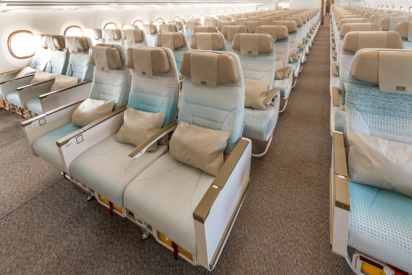 エミレーツ航空 A350-900のエコノミークラス