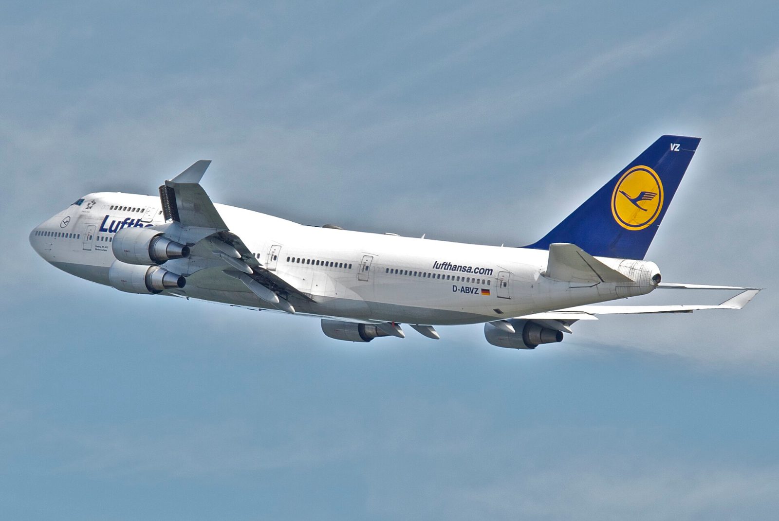 この機種（ルフトハンザの747-400）の外観