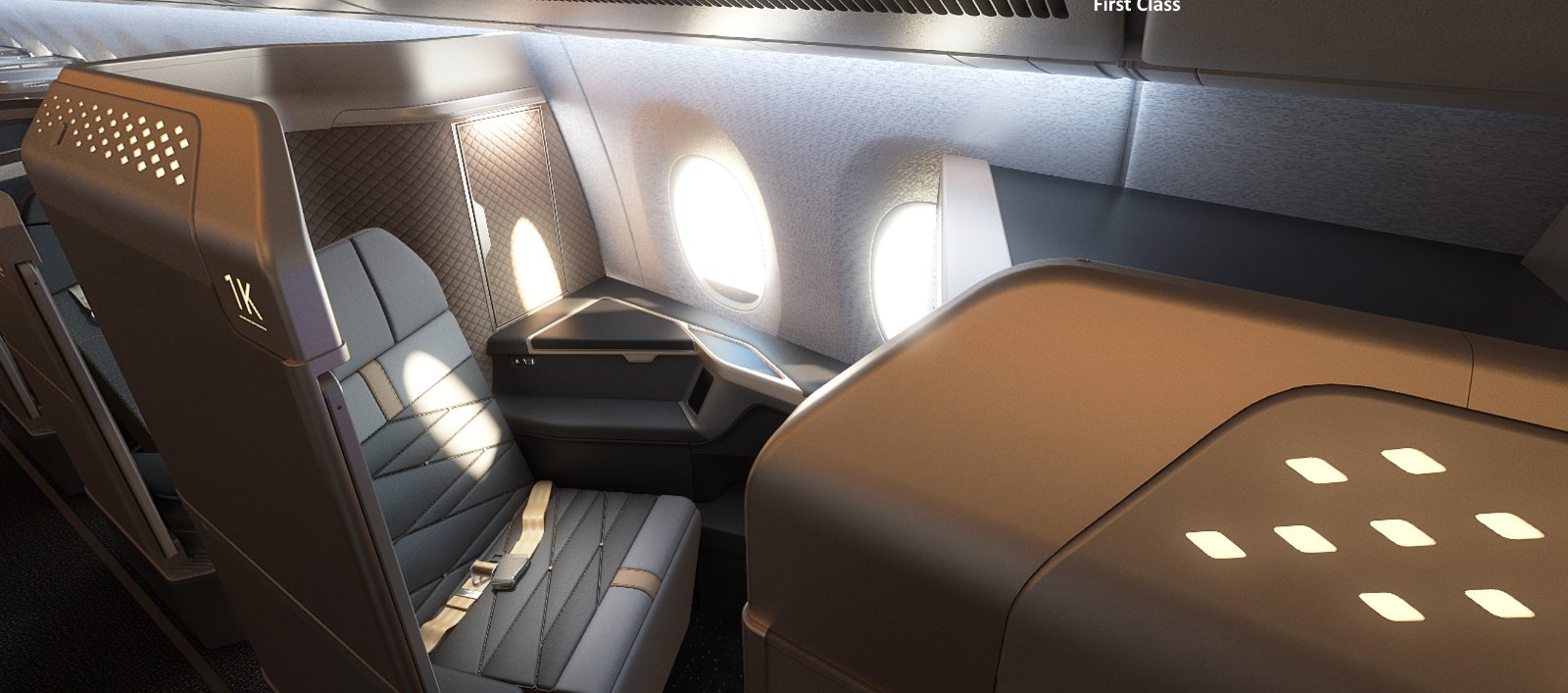 スターラックス航空 A350-1000のファーストクラス