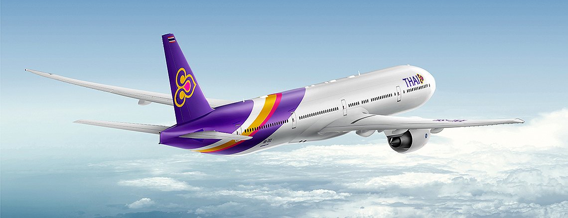 タイ国際航空のボーイング777-300ERの外観