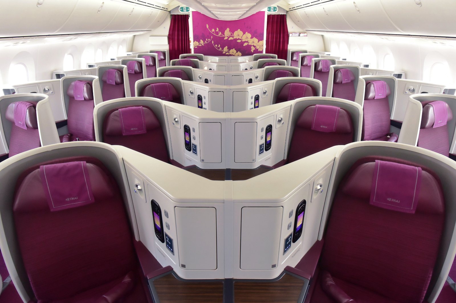 タイ国際航空 ボーイング787-9（789）のロイヤルシルク（ビジネス）