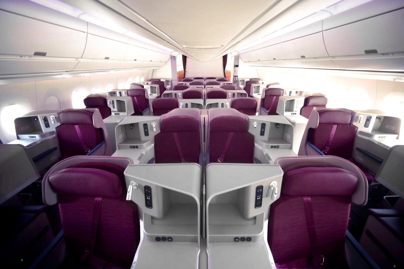 タイ国際航空 エアバスA350-900（35D）のロイヤルシルク（ビジネス）