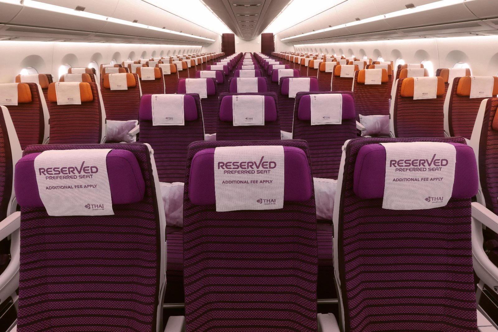 タイ国際航空 エアバスA350-900（35D）のエコノミークラス