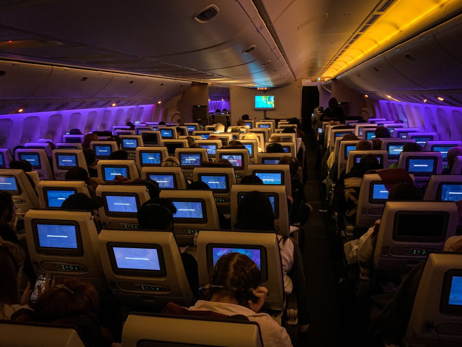 カタール航空のエコノミークラス(写真は別の機体のもの)